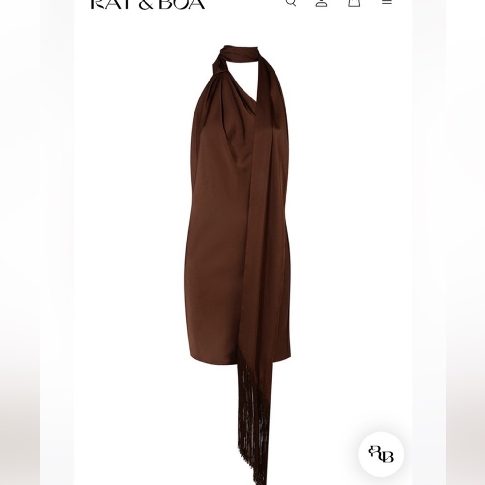 Rat & Boa: SERAFIA DRESS COCOA | M-L